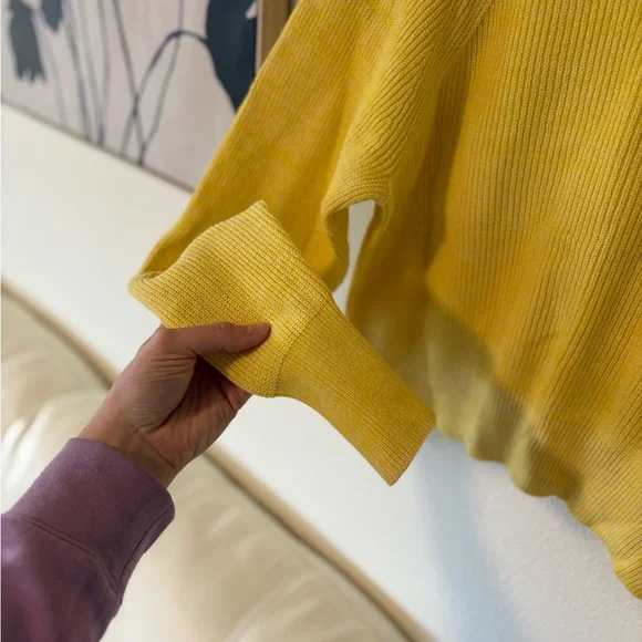 Free People Bright Yellow Turtleneck Sweater - Picture 9 of 11